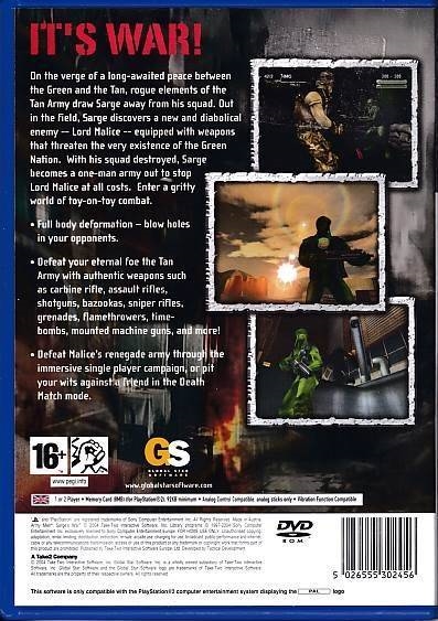 Army Men Sarge\'s War - PS2 (B Grade) (Genbrug)